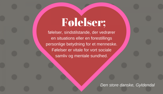 følelser, sindstilstande, der vedrører en situations eller en forestillings personlige betydning for et menneske. Følelser er vitale for vort sociale samliv og mentale sundhed.