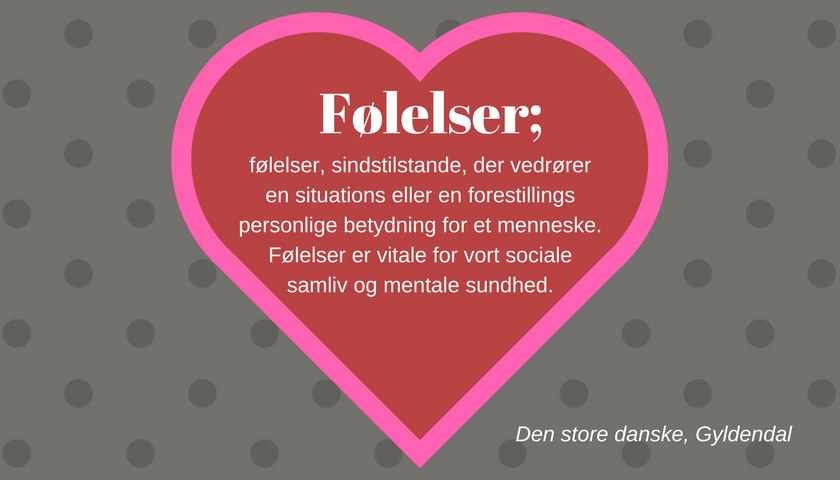 følelser, sindstilstande, der vedrører en situations eller en forestillings personlige betydning for et menneske. Følelser er vitale for vort sociale samliv og mentale sundhed. 